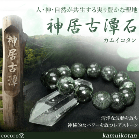 【ディレクトリーカード付】 神居古潭石 カムイコタン ブレスレット ブラックカラー 10mm玉　gr9644