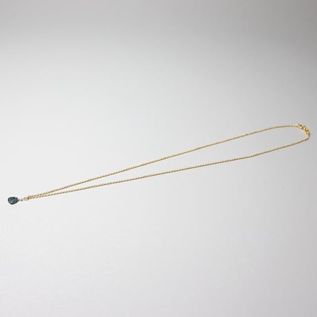 ネックレス インディゴ ブルー カイヤナイト 天然石 しずくネックレス 一粒 アクセサリー ゴールド シルバー925 ステンレス chsm-14621-ibkya