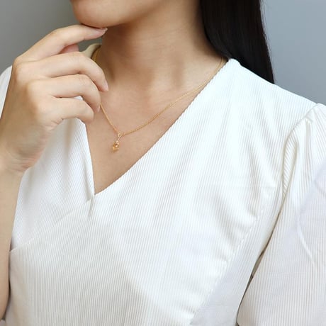 ネックレス シトリン 天然石 しずくネックレス 一粒 アクセサリー ゴールド シンプル カジュアル 華奢 重ね付け シルバー925 S925 ステンレス chsm-14621-cit