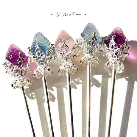 フローライト いちご スティック かんざし インテリア ヘアアクセサリー ※2種類から選べる tu14286