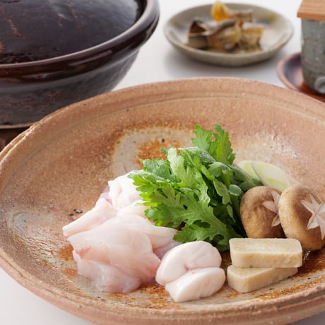 天然ふぐ鍋セット（ひれ酒用焼ひれ付）