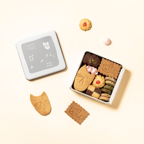 ネコのルル♡クッキー缶　【5月11日（月）発送】