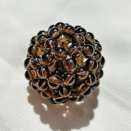 キラキラ！神聖幾何学フラーレン　天然石　スモーキークォーツ　認定クリエイター 神聖幾何学フラーレン水晶✨宇宙エネルギー✨ ☆認定