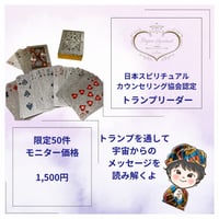 モニター価格：トランプリーダー（公開セッション含50件限定）⇒残30件