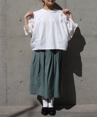 リネンタックスカート【62ダークミント】※入荷待ち