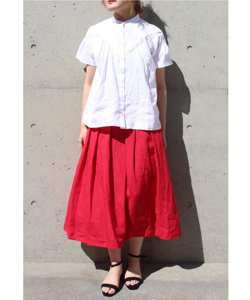 ARTS&SCIENCE リネンスカート ARTS&SCIENCE リネンスカート リネンタックスカート NS-374 – ATELIER N'S