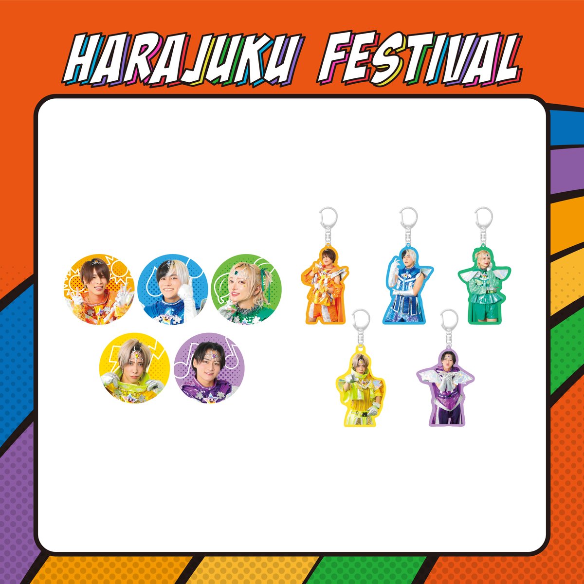 アクリルバッジ　ランダムガチャ　セット 原宿戦隊リアルピースカプセル（ランダム／全10種） | Harajuku