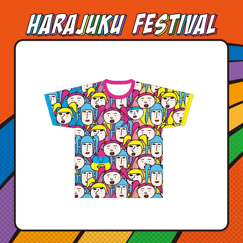竹ぱら顔カオスTシャツ | Harajuku Festival Official Onlin