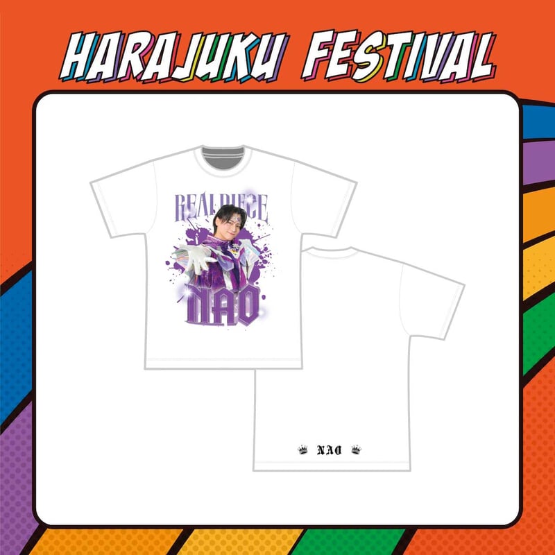 【通販限定】原宿戦隊リアルピースTシャツWHITE なお　新品 通販限定】原宿戦隊リアルピースTシャツWHITE／なお | Harajuku