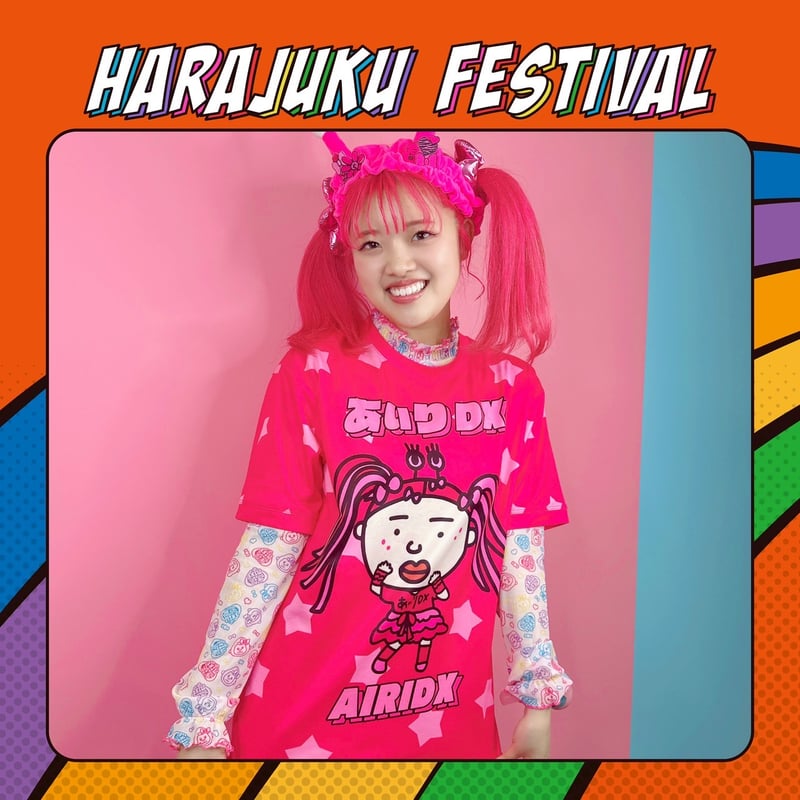 バズーカピンクTシャツ／あぃり | Harajuku Festival Official O