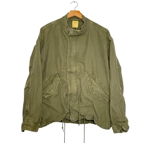 【UTIUTY GARMENTS】 ジャケット（フィールドジャケット／ミリタリー）｜Lサイズ相当｜メンズ｜カーキ｜ドローコード付き｜コットン100％