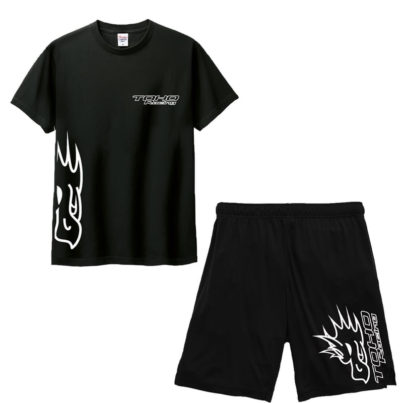 20%OFF】 セットアップ ロゴ入りTシャツ&ショートパンツ 20%OFF】 セットアップ ロゴ入りTシャツ&ショートパンツ