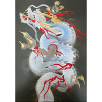 原画　A3（額付き）「修羅の龍」