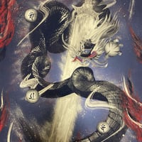 原画　B3（額付き）「獄炎の倶利伽羅龍」