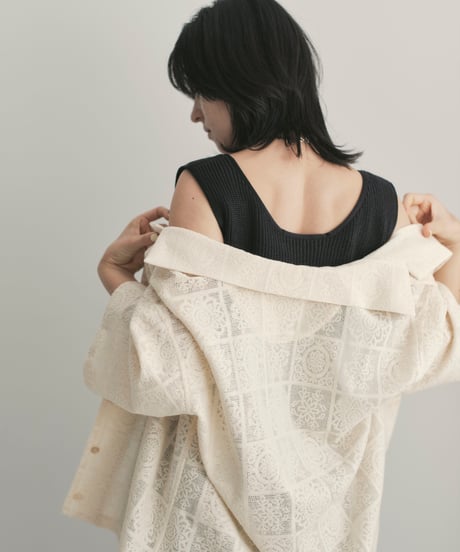 Cotton Lace Half Sleeve Shirt