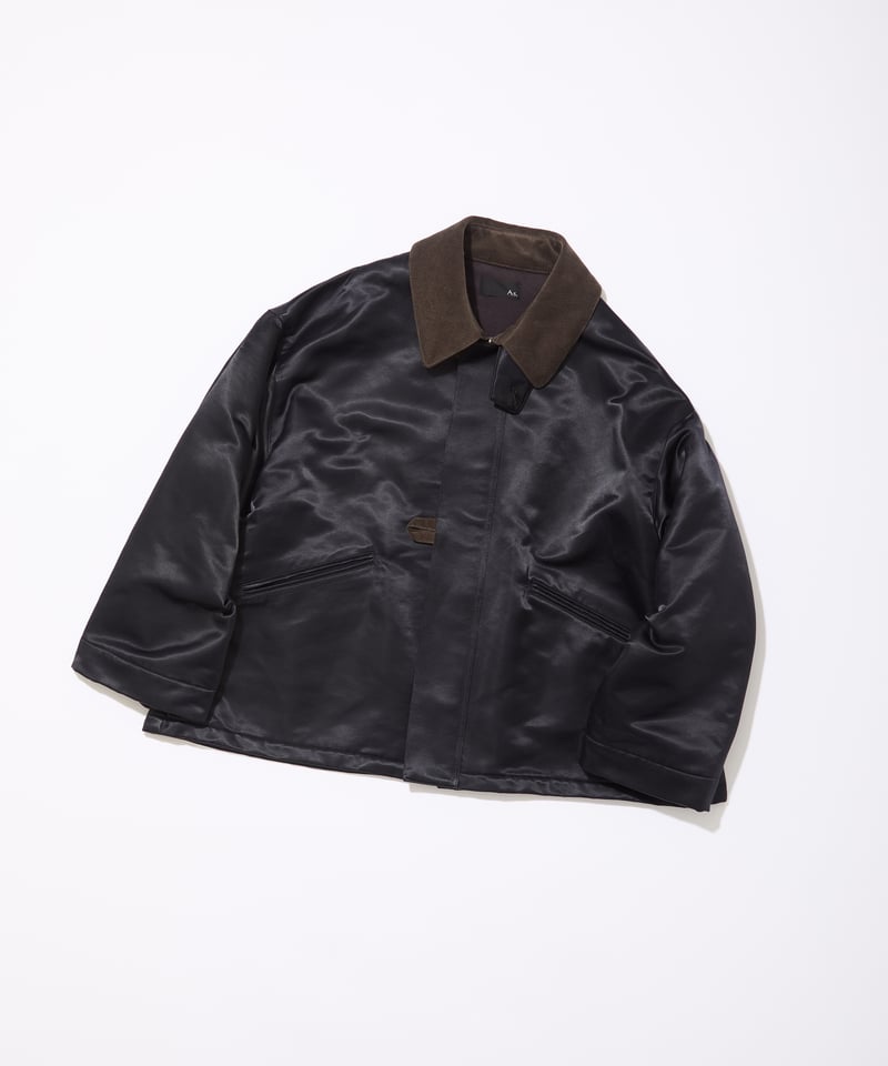As, oversized satinblousonオーバーサイズサテンブルゾン Oversized Satin Blouson | As,