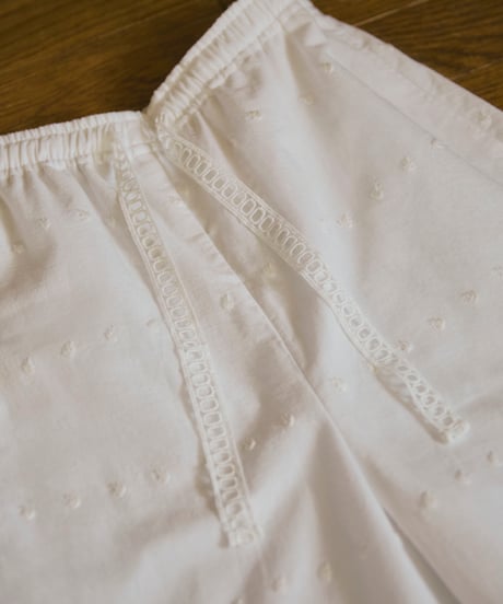 Cotton Scallop  Pants