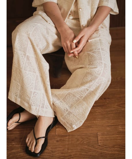 Cotton lace pants