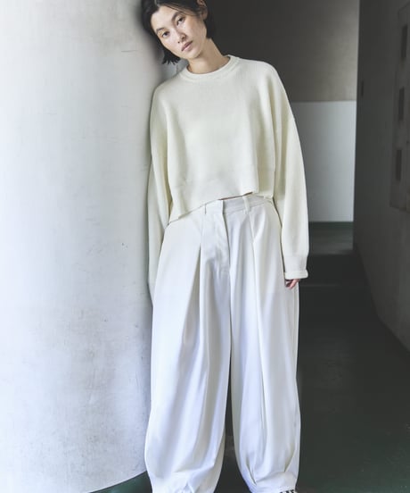 Balloon Wide Trousers(Dark Gray)