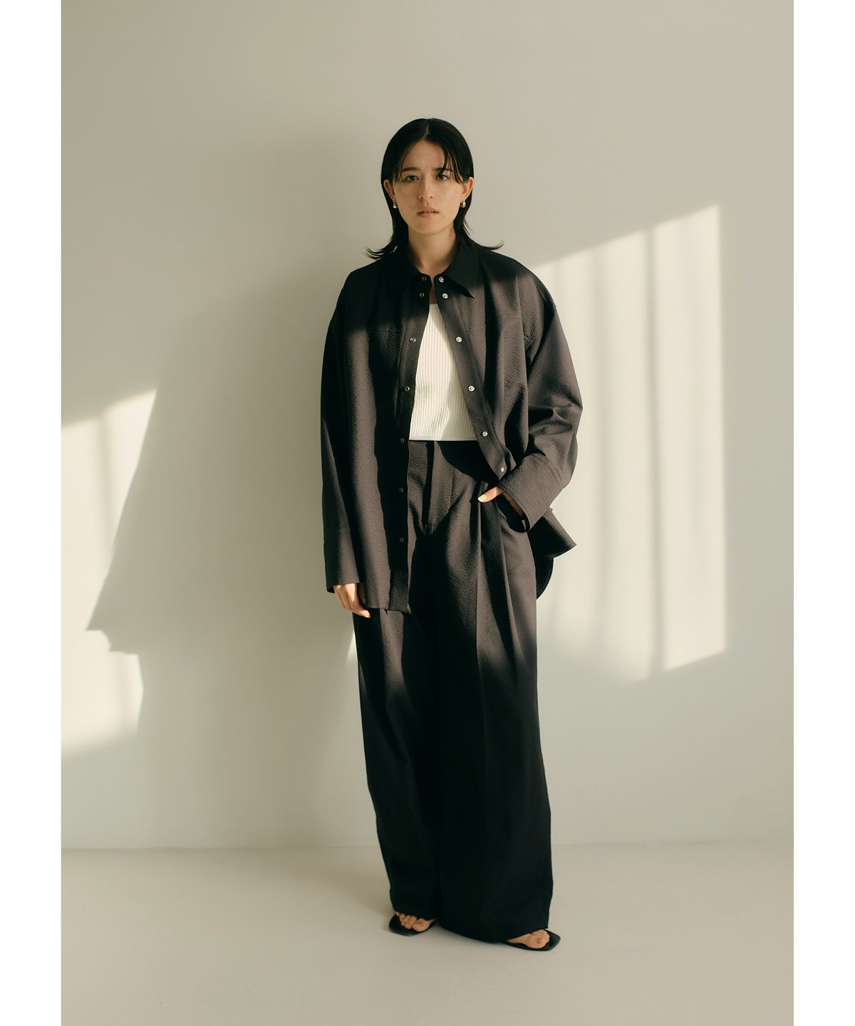 As, エス　Sucker 2tack pantsブラック fit=scale-down,w=1200