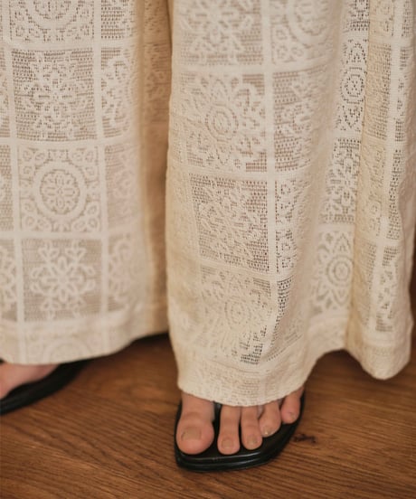 Cotton lace pants