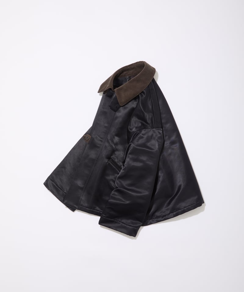 As, oversized satinblousonオーバーサイズサテンブルゾン Oversized Satin Blouson | As,