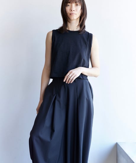Balloon wide trousers(Black)