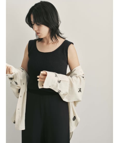Embroidered Oversized Shirt