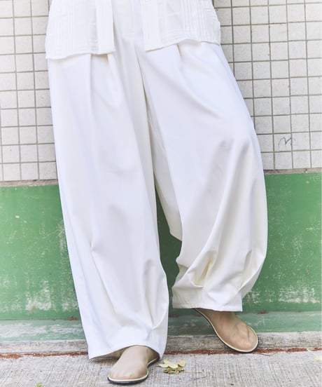 Balloon Wide Trousers(Dark Gray)