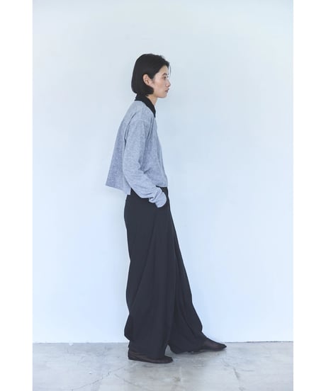 Balloon wide trousers(Black)