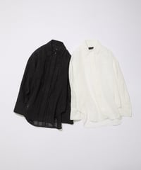 Sheer Jacquard Check Shirt