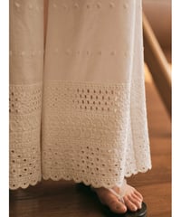 Cotton Scallop  Pants