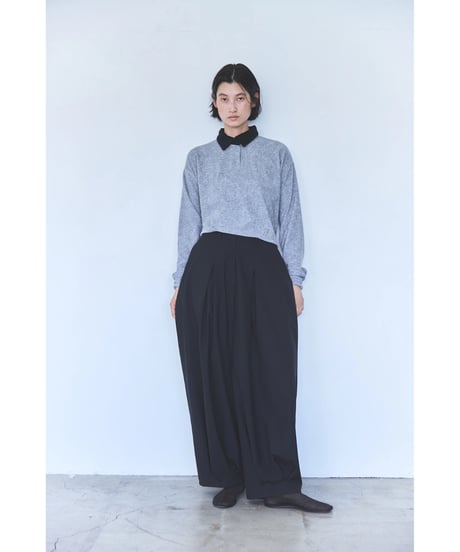 Balloon wide trousers(Black)