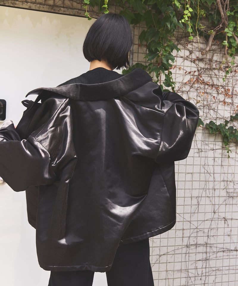 ジャケット・アウター AS, Oversized Satin Blouson Oversized Satin Blouson | As,