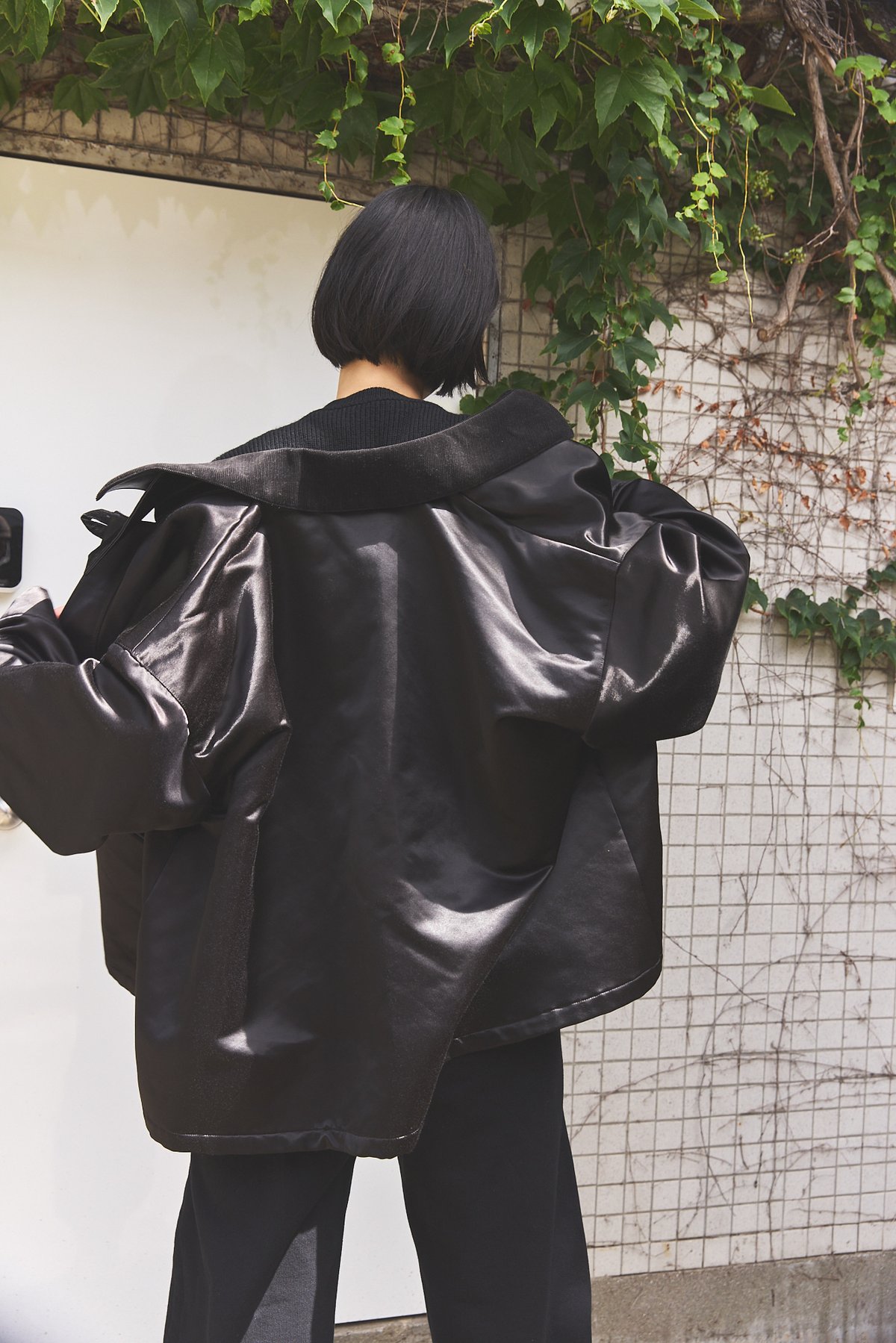 ジャケット・アウター AS, Oversized Satin Blouson Oversized Satin Blouson | As,