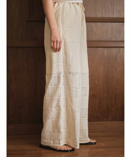 Cotton lace pants
