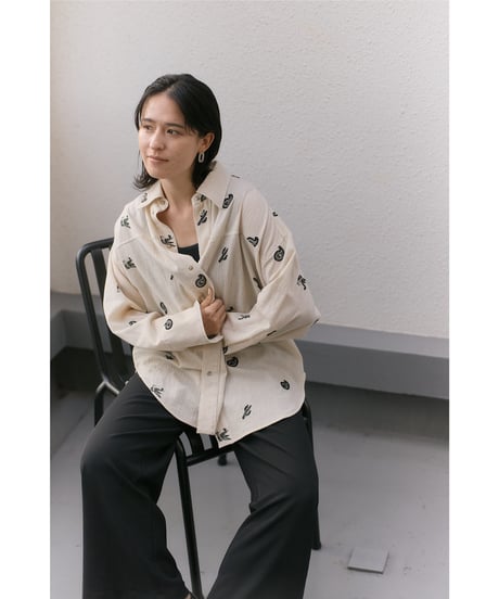 Embroidered Oversized Shirt