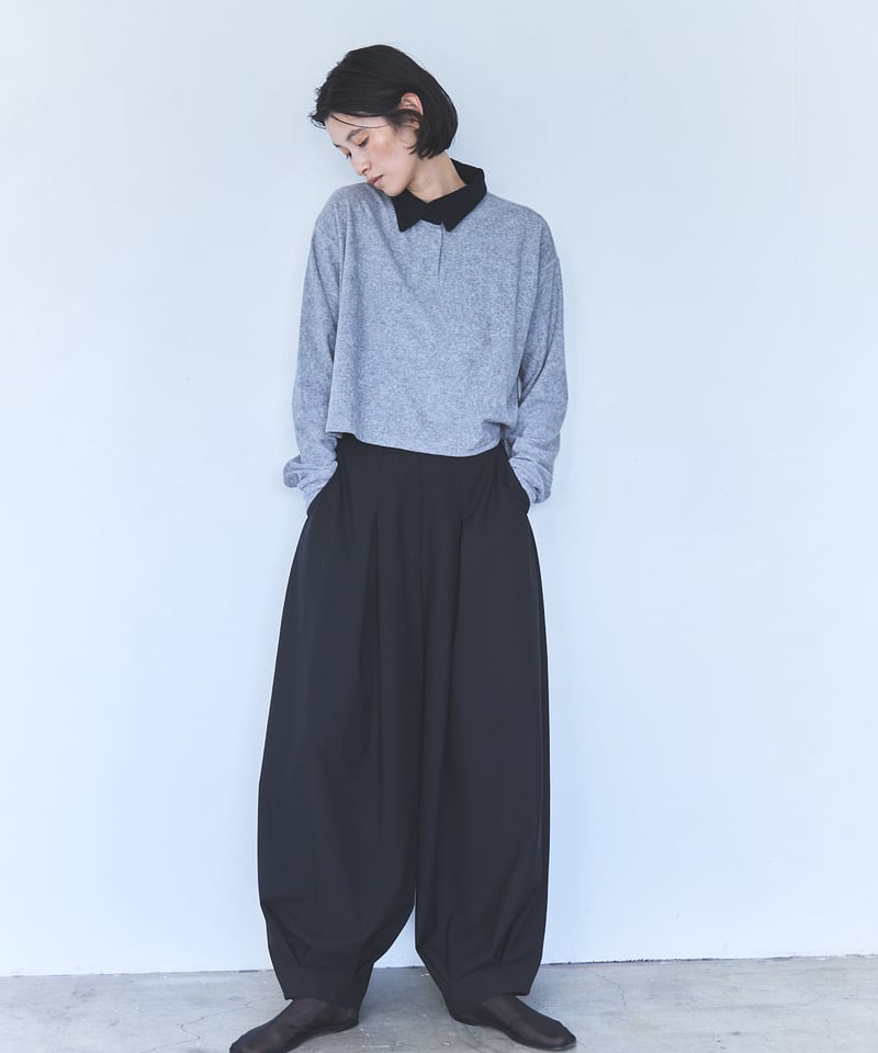Balloon Wide Trousers(Dark Gray) | As,