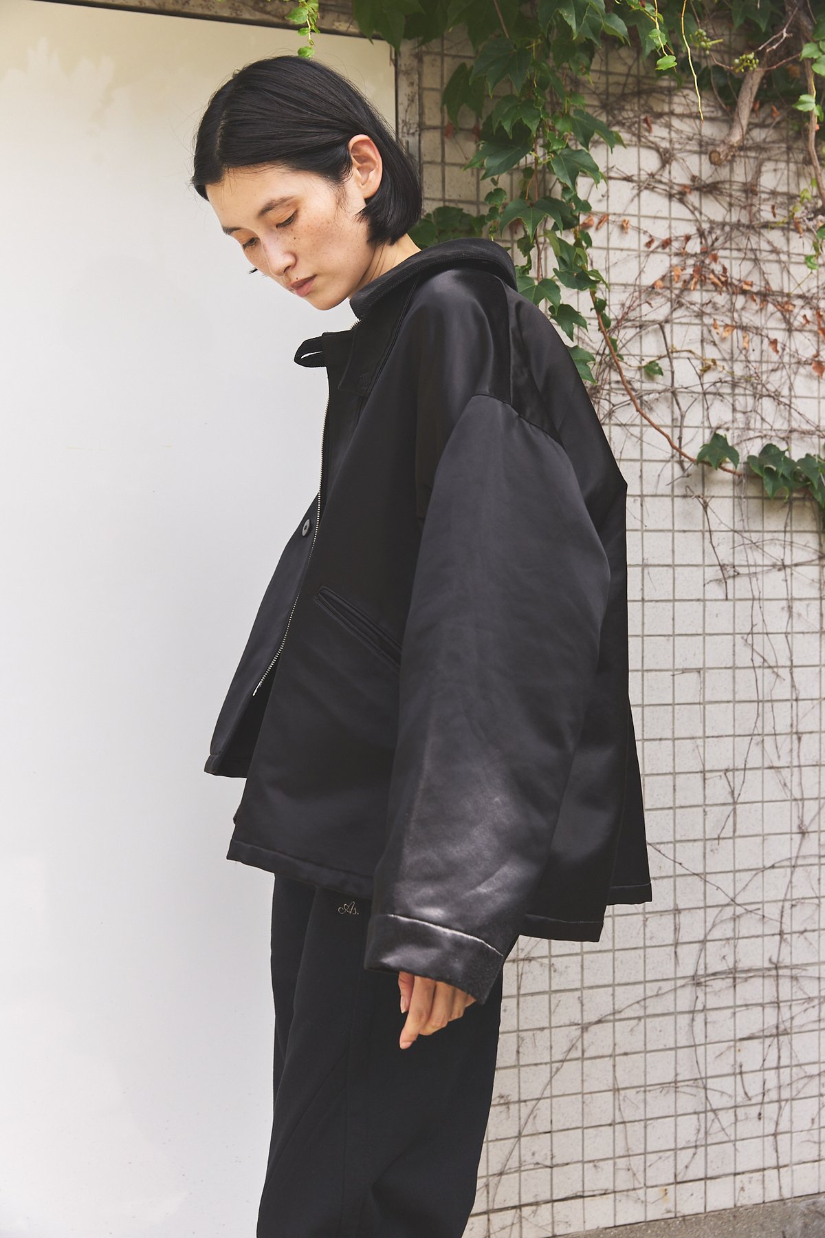 Oversized Satin Blouson | As,