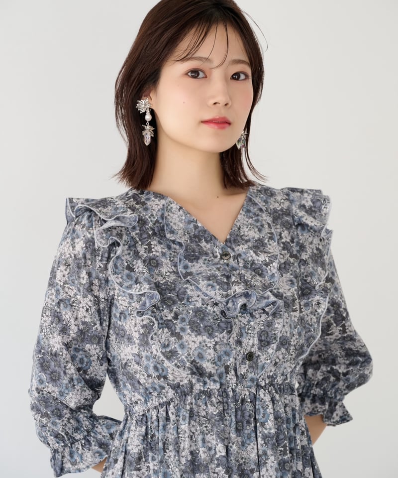フリルワンピース | Liberty London “Gloria Flowers” | R
