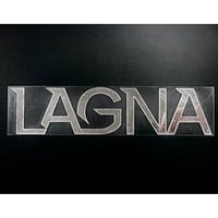 LAGNAブランドロゴ LAGNAステッカー ヘアラインシルバー