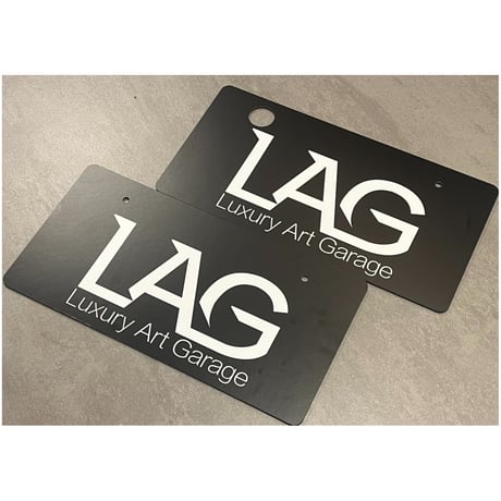 LAGNAナンバープレートカバー前後SET