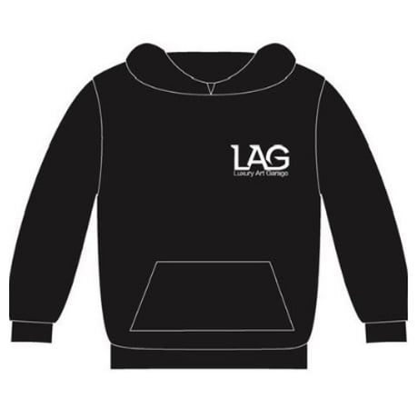 LAGNAオリジナルスタッフロゴ仕様プルオーバーパーカー10.0oz LAGロゴ