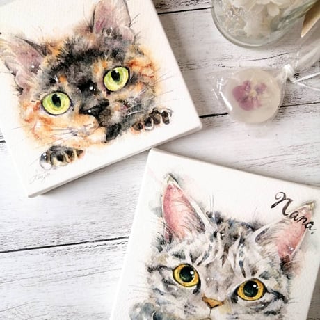 似顔絵オーダー　専用ページ 似顔絵オーダー 似顔絵 小色紙 4名様 イラスト 似顔絵屋 絵月