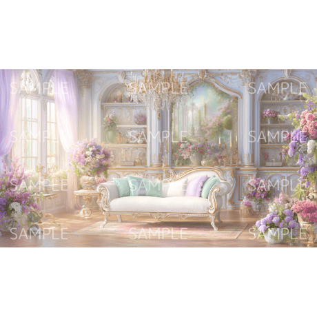 【ヨーロピアンルーム　zoom背景】②