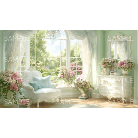 【ヨーロピアンルーム　zoom背景】④