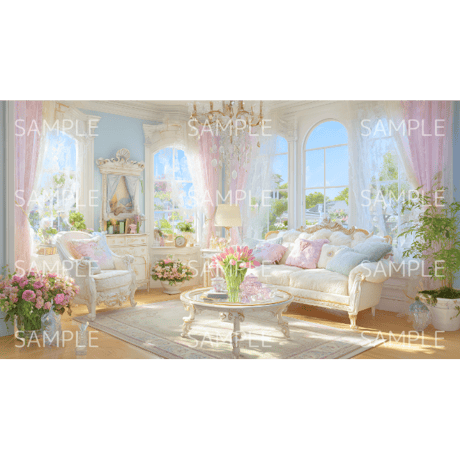 【ヨーロピアンルーム　zoom背景】⑦