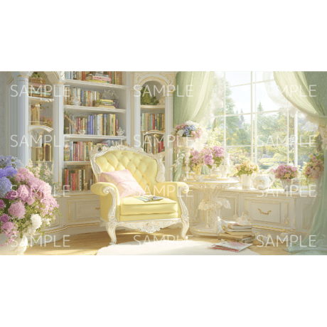 【ヨーロピアンルーム　zoom背景】③