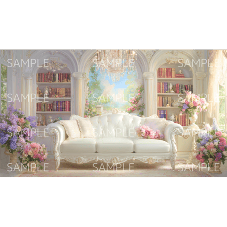 【ヨーロピアンルーム　zoom背景】①