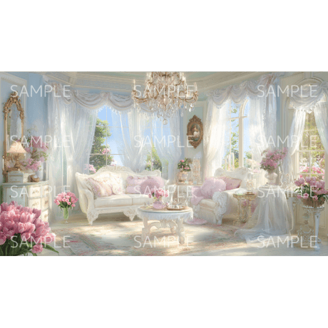 【ヨーロピアンルーム　zoom背景】⑥